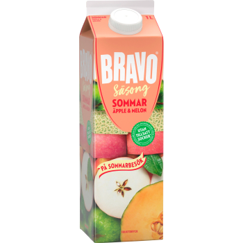 Fruktdryck Sommar Äpple Melon 1000ml Bravo.