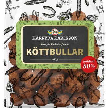 Köttbullar 400g 80% Kötthalt Härryda Karlsson.