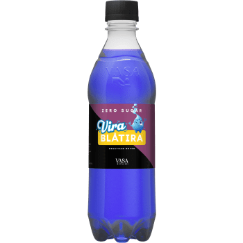 Läsk Vira Blåtira Zero 500ml Vasa Bryggeri.