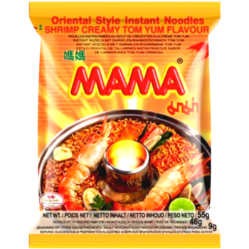 Snabbnudlar Räkor Creamy Tom Yum 55g Mama.