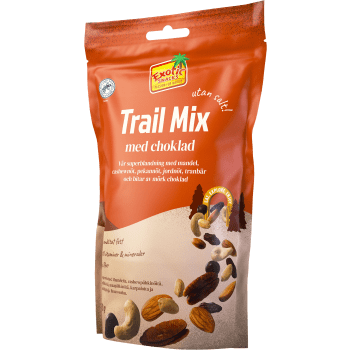 Nötmix Cashew, pecan & mörk choklad 150g Exotic Snacks.