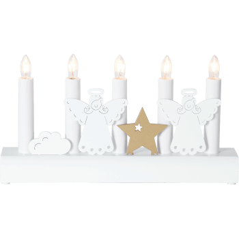 Adventljusstake Julia 5 ljus 29cm Star Trading.