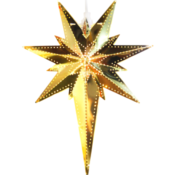 Adventsstjärna Betlehem Mässing 25x35cm Star Trading.