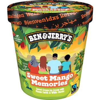 Glass Sweet Mango Memories 465ml Ben & Jerrys.