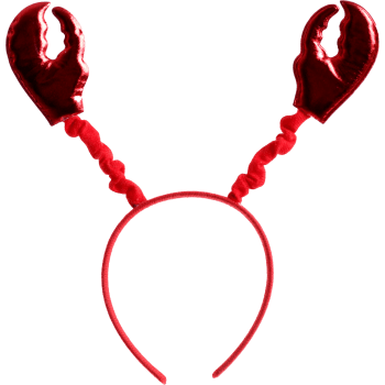 Diadem m kräftklor röd 29cm Festive.