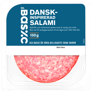 Salami Danskinspirerad 100g ICA Basic.