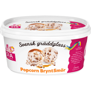 Glass Popcorn brynt smör 500ml SIA Glass.
