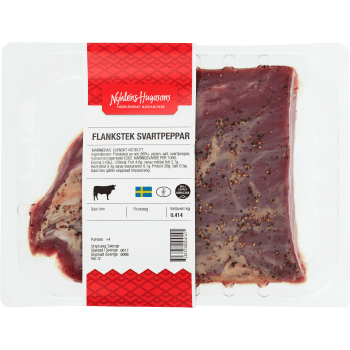 Flankstek Svartpeppar 400g Nyhléns Hugosons.
