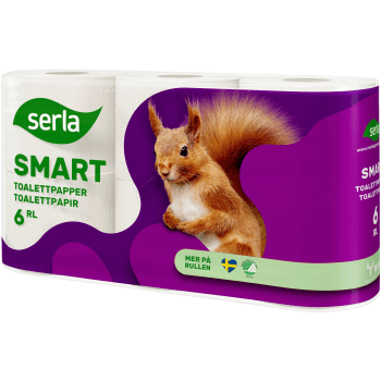 Toalettpapper 6-p Miljömärkt Serla.