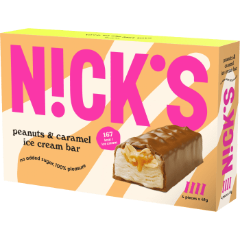 Glasspinne Peanuts & caramel bar 4-p Nick´s.