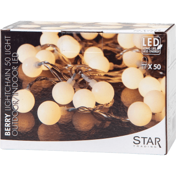 Ljusslinga Berry Vit 735cm Star Trading.