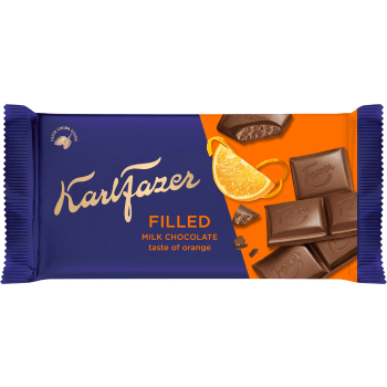 Chokladkaka Filled Orange 121g Fazer.