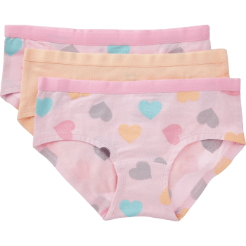 Hipster Luna 3p rosa med hjärtan 86/92 ICA I love eco.