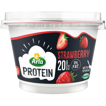 Proteinkvarg Jordgubb Laktosfri 0,2% 200g Arla®.