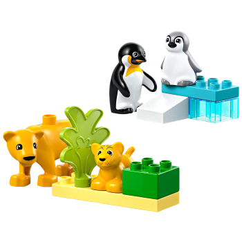 LEGO Duplo Vilda djurfamiljer: Pingviner och lejon 10442.
