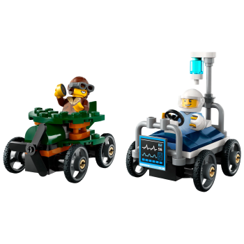LEGO City Flygplan mot sjukhussäng - racingpaket 60459.