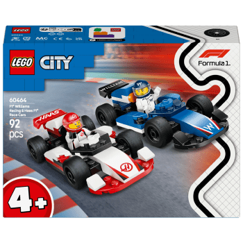 LEGO City F1 Williams Racing & Haas F1 racerbilar 60464.