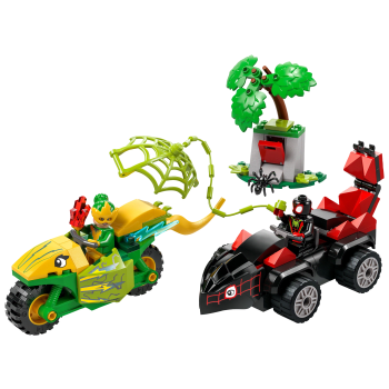 LEGO Mavel Spins och Electros jakt med dinosauriefordon 11198.