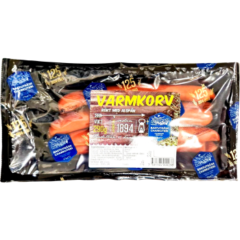 Varmkorv Liten 290g Bastuträsk Charkuteri.