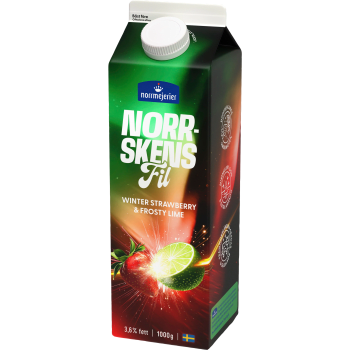 Norrskensfil Winter Strawberry Lime 3,6% 1000g Norrmejerier.