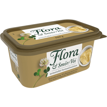 Margarin med Smör Normalsaltat 70% 500g Flora.