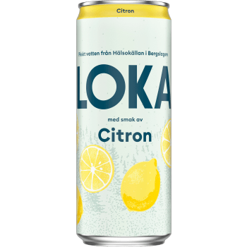 Kolsyrat vatten Citron 33cl Loka.