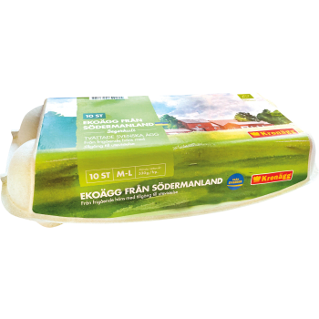 Ägg från Sörmland Ekologisk M/L 10-p Kronägg.