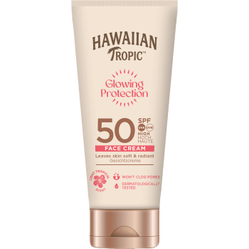 Solskyddskräm för ansikte Glowing Protection Face SPF50 50ml Hawaiian Tropic.