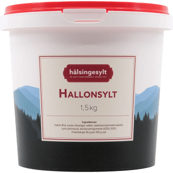 Hallonsylt Lättsockrad 1,5kg Hälsingesylt.