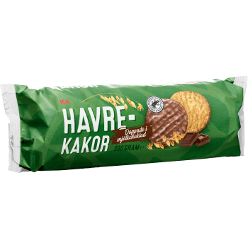 Havrekakor mjölkchoklad 300g ICA.