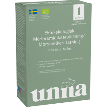 Modersmjölksersättning eko 0m 600g Unna.