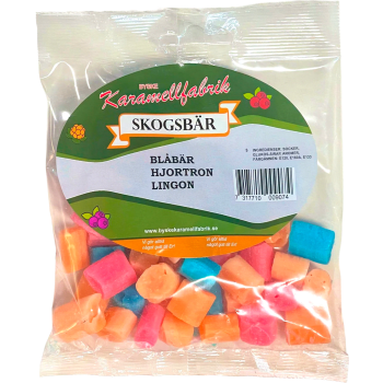 Karameller Skogsbär 160g Byske Karamellfabrik.