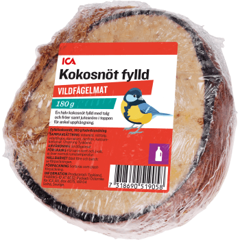 Vildfågelmat Kokosnöt 268g ICA.