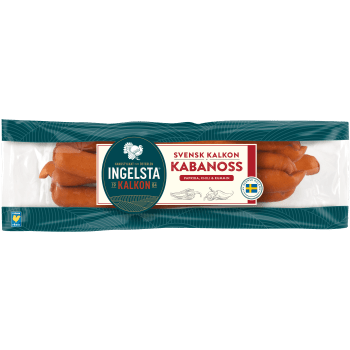 Kalkonkorv Kabonoss 300g Ingelsta kalkon.