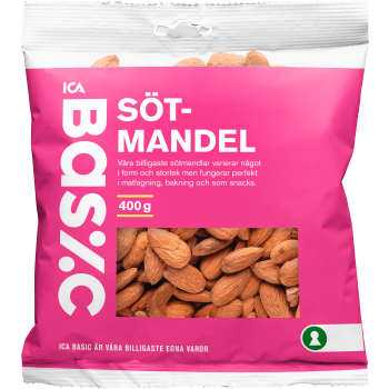 Sötmandel 400g ICA Basic.