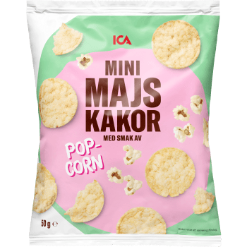 Minimajskakor popcorn 50g ICA.