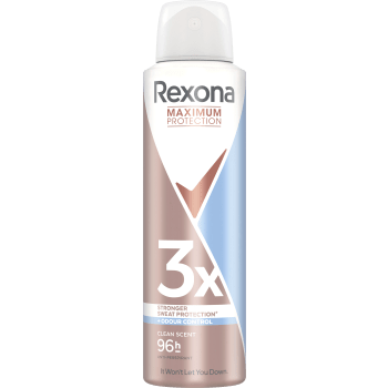 Deodorant 96h Max Protection Clean Scent Spray 150ml Rexona.