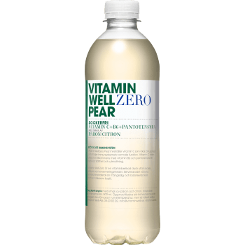 Vitamindryck Zero Pear 50cl Vitamin Well.