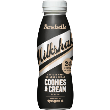 Proteinmilkshake Cookies and Cream 330ml Barebells.