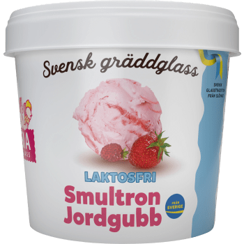 Glass Smultron & jordgubb Laktosfri 110ml SIA Glass.