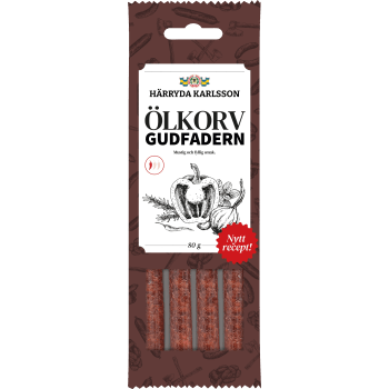 Ölkorv Gudfadern 80g Härryda Karlsson.