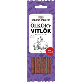 Ölkorv Vitlök 4-p 80g Härryda Karlsson.