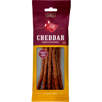 Ölkorv Cheddar Snack Strings 100g Göl.