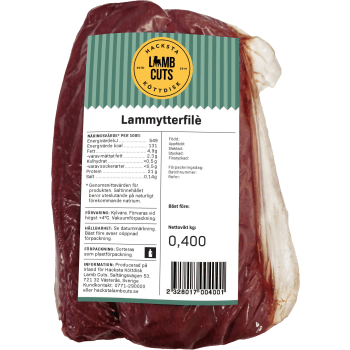 Lammytterfilé Färsk ca 400g Hacksta Köttdisk.