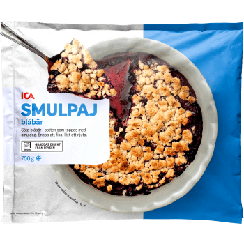 Smulpaj blåbär Fryst bakmix 700g ICA.