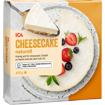 Cheesecake naturell Fryst 400g ICA.
