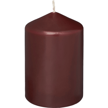Blockljus vinröd 10cm.