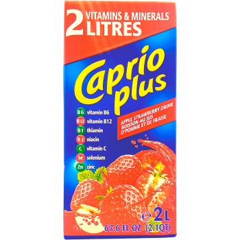 Dryck Med Smak Av Äpple & Jordgubbar 2000ml Caprio Plus.