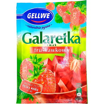 Gelé Med Jordgubbssmak 72g Gellwe.
