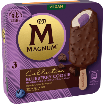 Glass Magnum Blueberry cookie vegansk 3-p GB Glace.